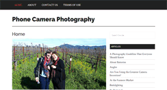 Desktop Screenshot of phonecameraphotography.com